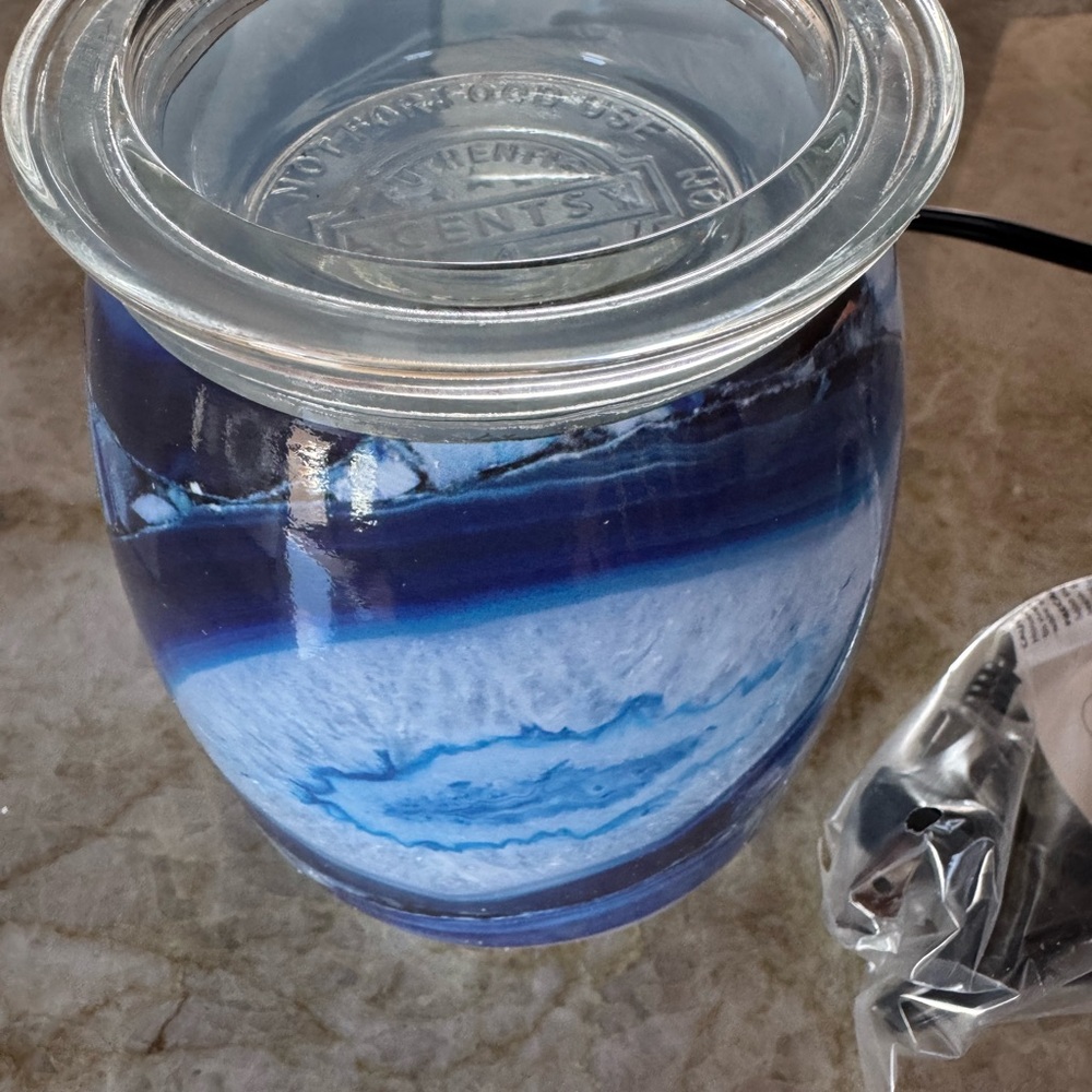 Scentsy Blue Agate Candle Holder